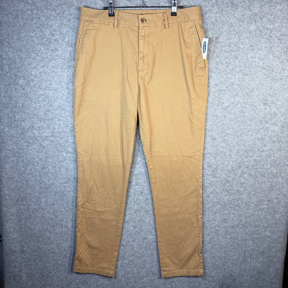 Old Navy Mens Ultimate Athletic‎ Built In Flex Khaki Chino Pants 33x32